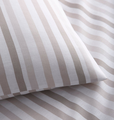 Ombre Pencil Stripe Duvet Cover Set, Natural, Double - DUVET COVERS - Beattys of Loughrea
