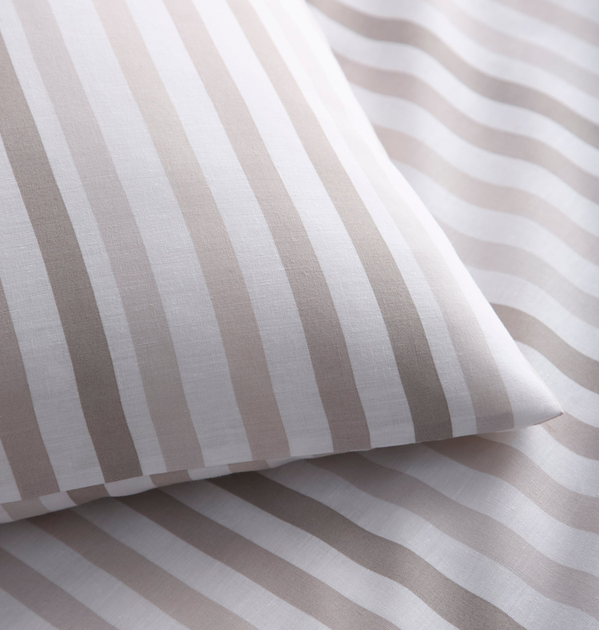 OMBRE PENCIL STRIPE DUVET SET NATURAL STRIPE KING POMBD3B