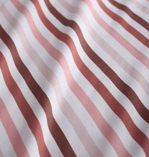OMBRE PENCIL STRIPE DUVET SET PINK STRIPE DOUBLE POMBD2A