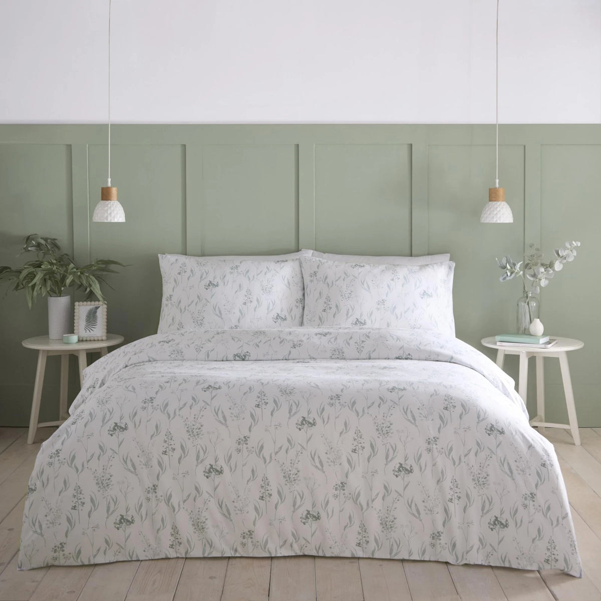 WILDFLOWER DUVET SET SAGE KING PWILD3D