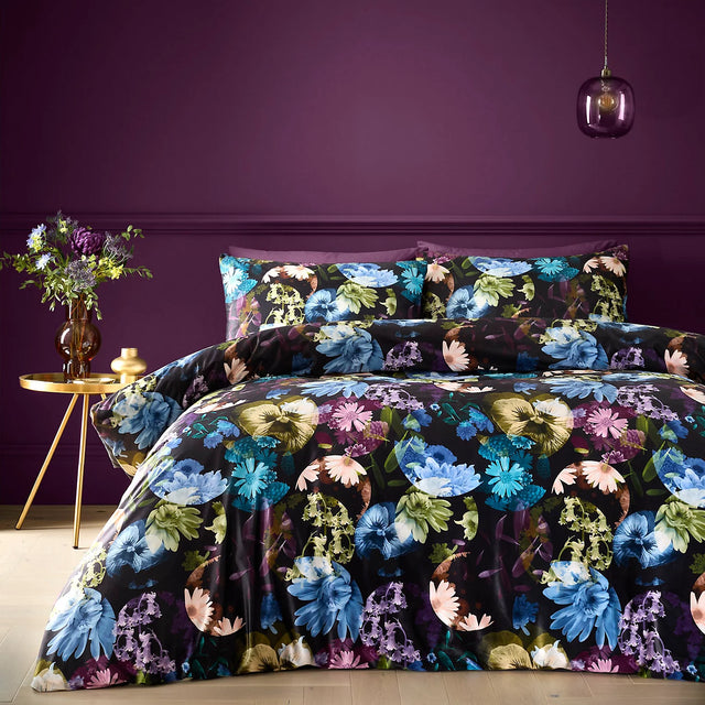 ELENA DUVET SET BLACK/GREEN KING PELED3W