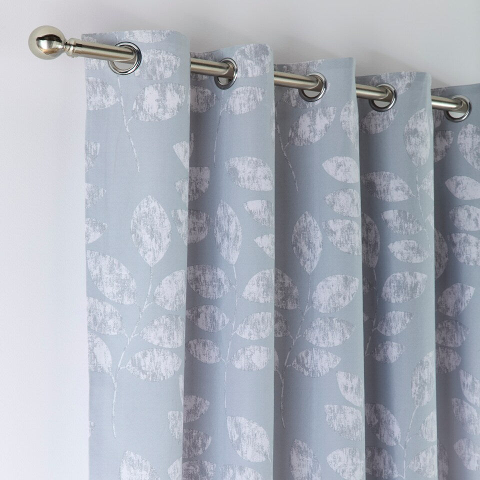 BOSTON EYELET CURTAINS DUCK EGG 66" X 72" (168X183CMS) CBOS4C