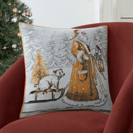 Twilight Santa Filled Cushion, 43 x 43cm - CUSHIONS/COVERS - Beattys of Loughrea