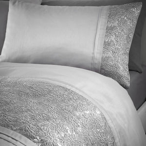 ROUEN DUVET SET SILVER DOUBLE PROUD2L