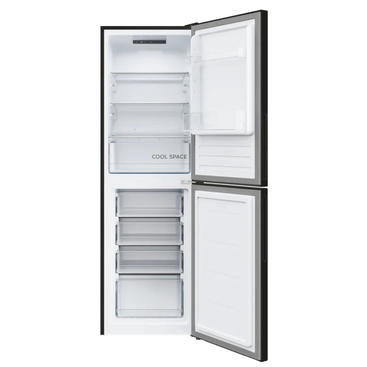 Hoover H-Fridge 300 HVT3CLECKIHB-1 176cm Low Frost Fridge Freezer - Black