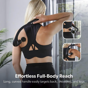 Geepas Curved Handle Massage Gun - HEAT MASSAGERS - Beattys of Loughrea