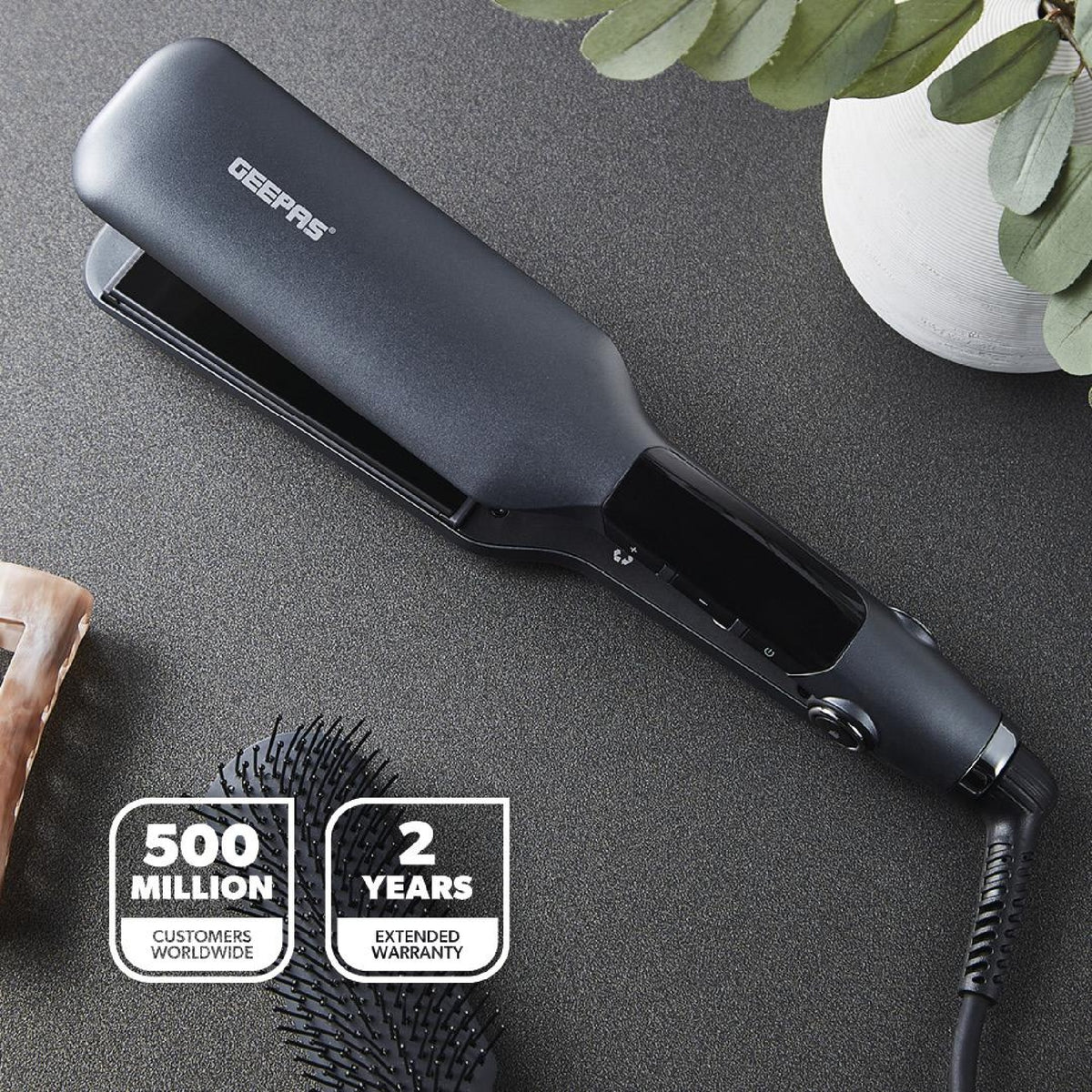 DIGITAL THERMO-CERAMIC HAIR STRAIGHTENER WI