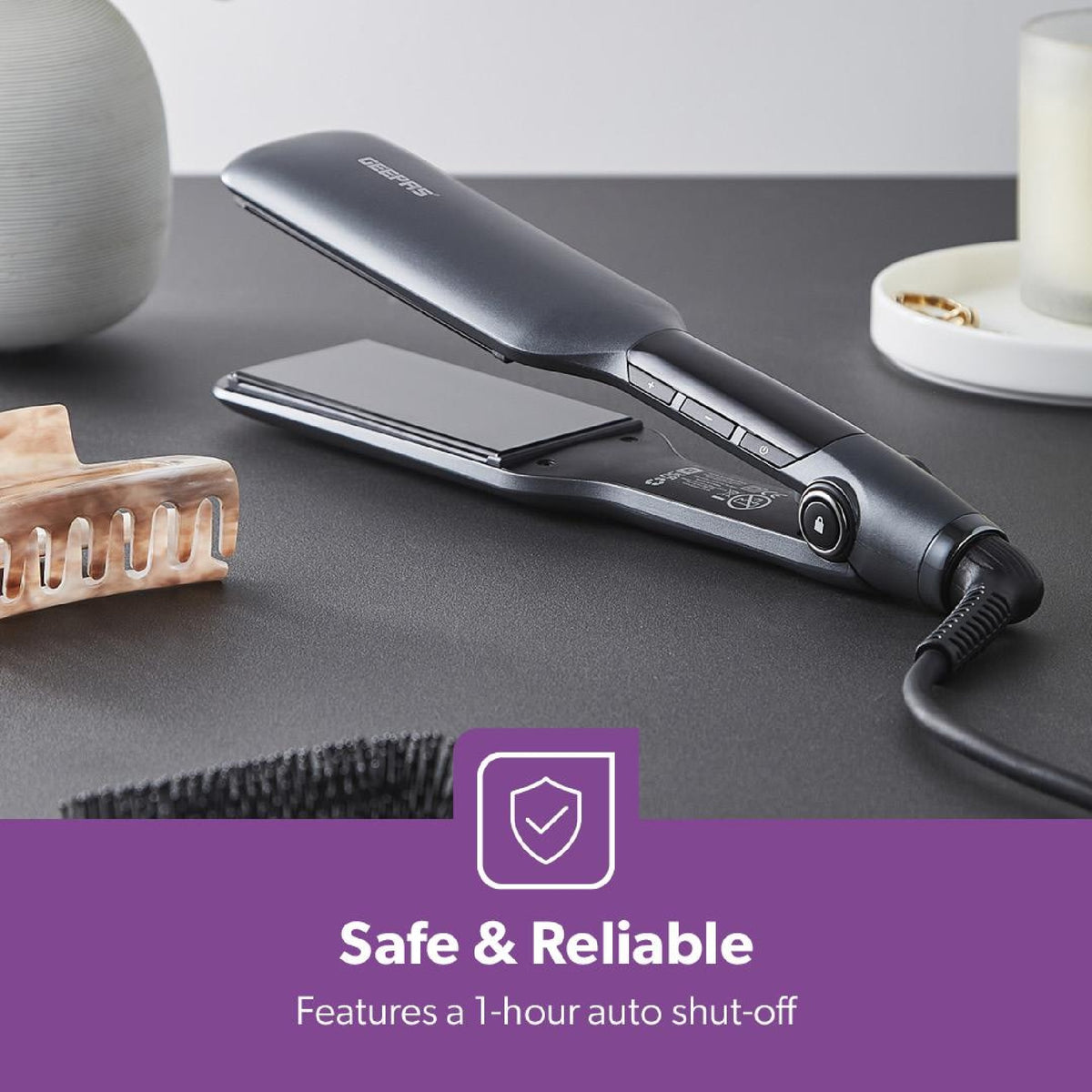 DIGITAL THERMO-CERAMIC HAIR STRAIGHTENER WI
