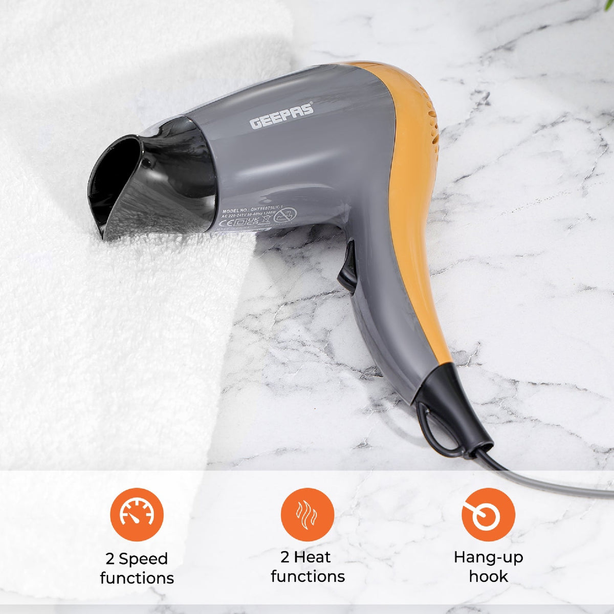 HAIR DRYER & STRAIGHTENER 2HEAT 2200W WI