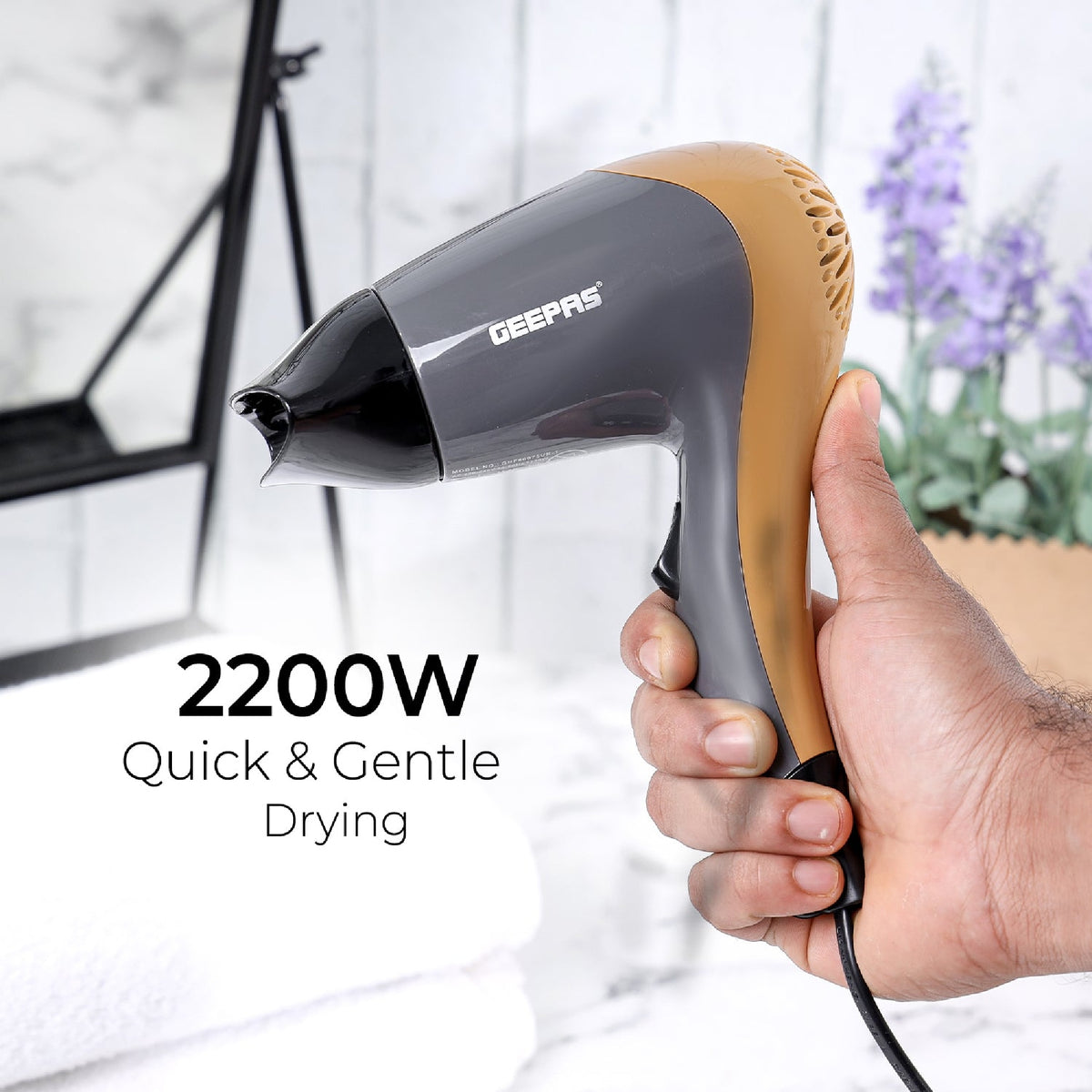 HAIR DRYER & STRAIGHTENER 2HEAT 2200W WI