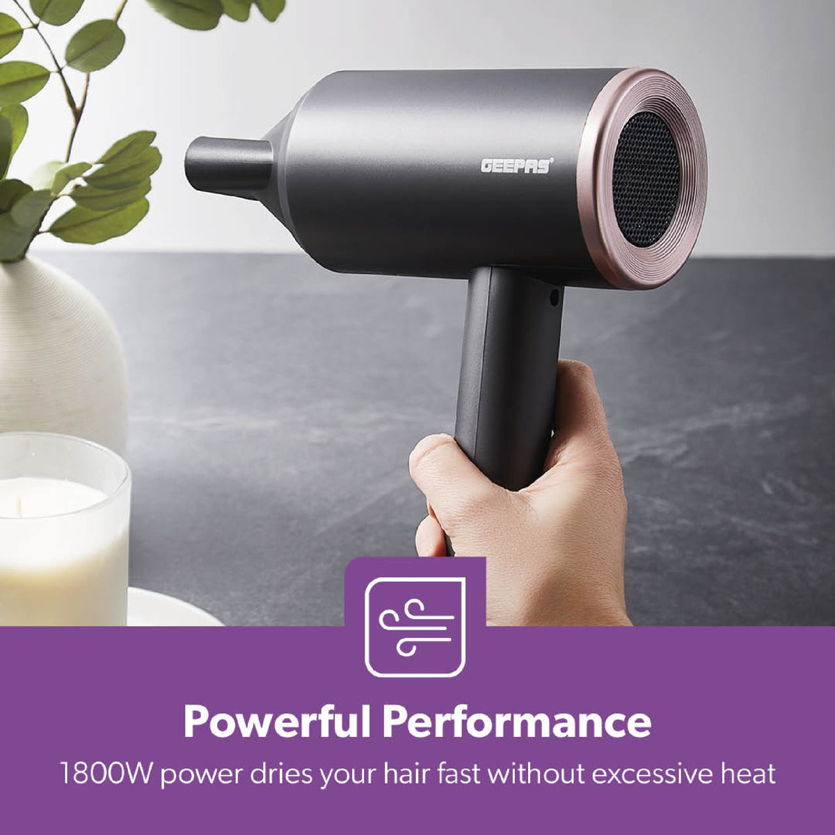 HAIR DRYER 2 SPEED COOL SHOT 1800W WI