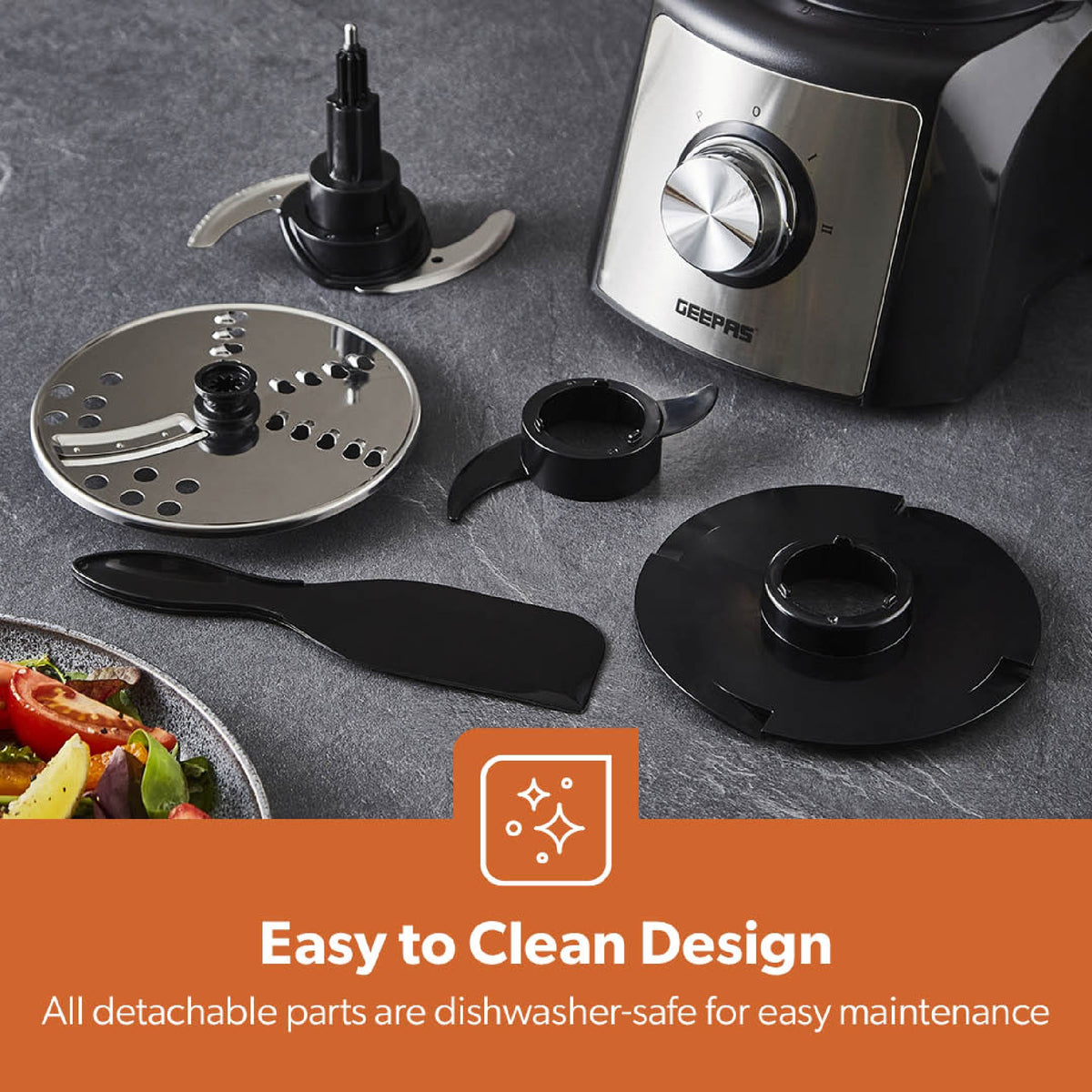 Geepas Food Processor, 2 Speed, 1200W - FOOD PROCESSORS - Beattys of Loughrea