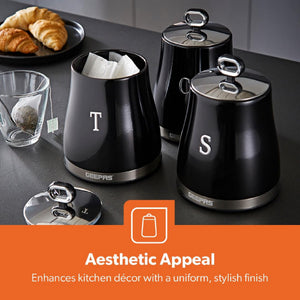 RETROVIVE CANISTER SET 3PC 1.4L BLACK WI
