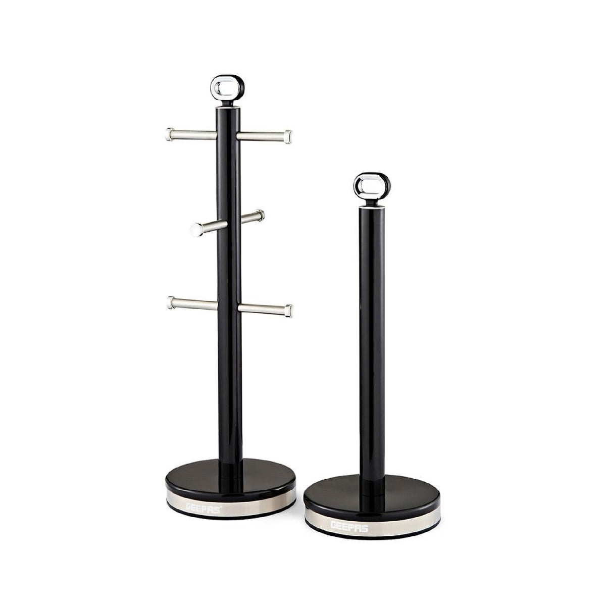 RETROVIVE MUG TREE & TOWEL POLE BLACK WI