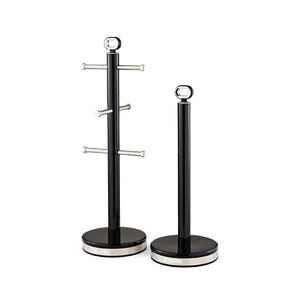 RETROVIVE MUG TREE & TOWEL POLE BLACK WI