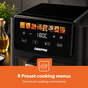 Geepas Air Fryer, 5L, Black - AIR FRYER / DEEP FAT FRYERS - Beattys of Loughrea