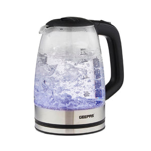 ILLUMINATING GLASS KETTLE 1.7L BLACK WI