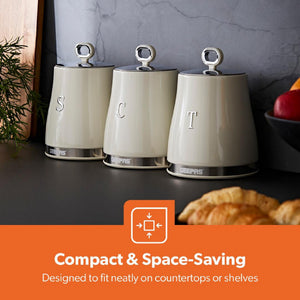RETROVIVE CANISTER SET 3PC 1.4L CREAM WI