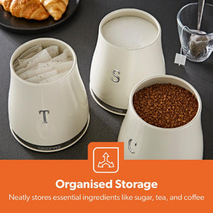 RETROVIVE CANISTER SET 3PC 1.4L CREAM WI