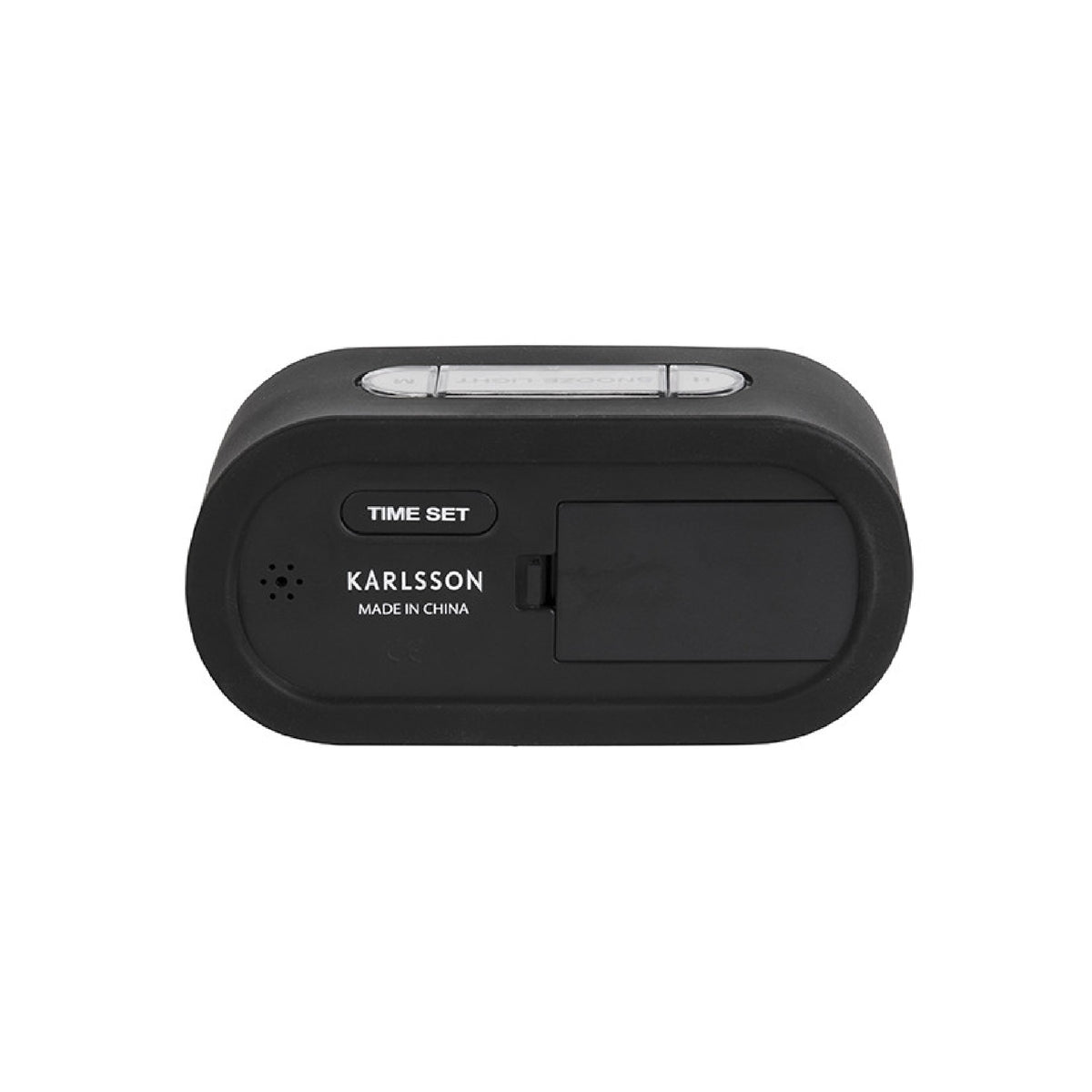 Karlsson Gummy Alarm Clock - Black