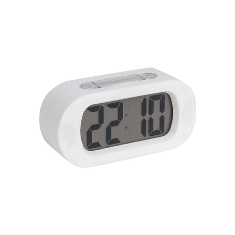 Karlsson Gummy Alarm Clock - White - CLOCK RADIO / DIGITAL CLOCKS - Beattys of Loughrea
