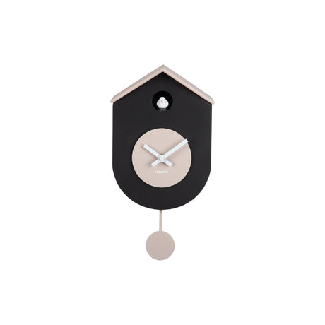 Karlsson Grato Cuckoo Wall Clock - Black & Grey - CLOCKS - Beattys of Loughrea