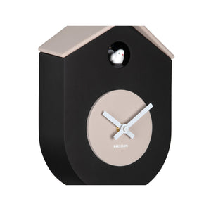 Karlsson Grato Cuckoo Wall Clock - Black & Grey
