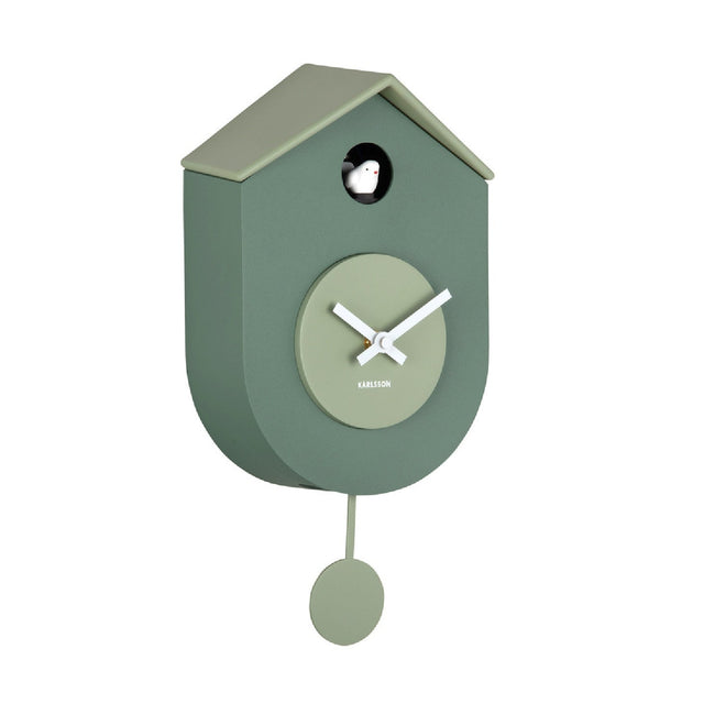 Karlsson Grato Cuckoo Wall Clock - Green & Jade