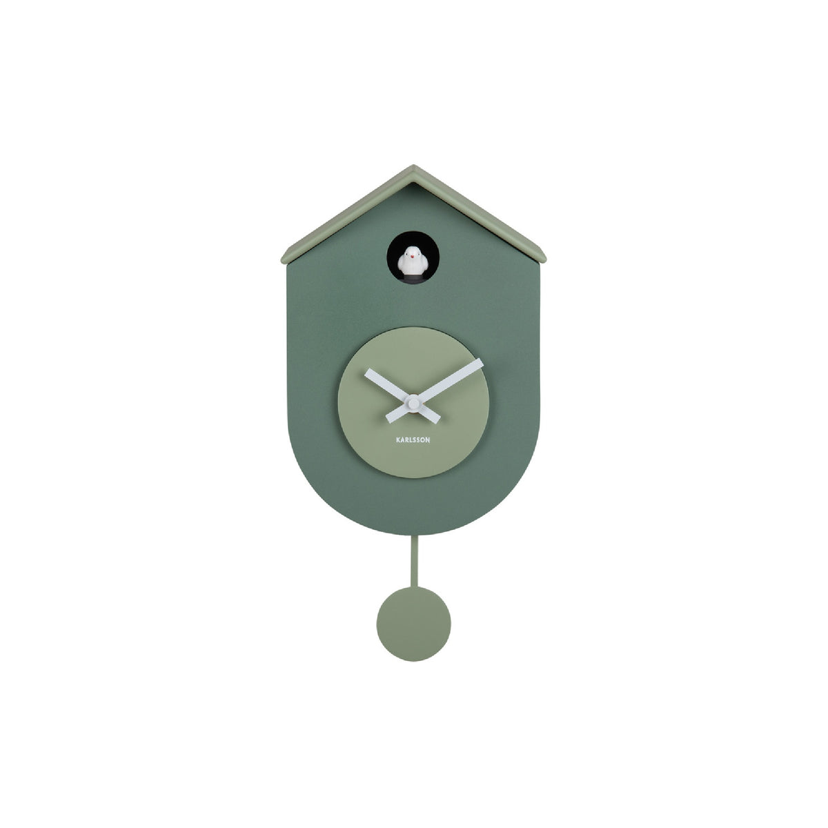 Karlsson Grato Cuckoo Wall Clock - Green & Jade