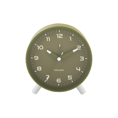 Karlsson Orgullo Alarm Clock - Army Green - CLOCK RADIO / DIGITAL CLOCKS - Beattys of Loughrea