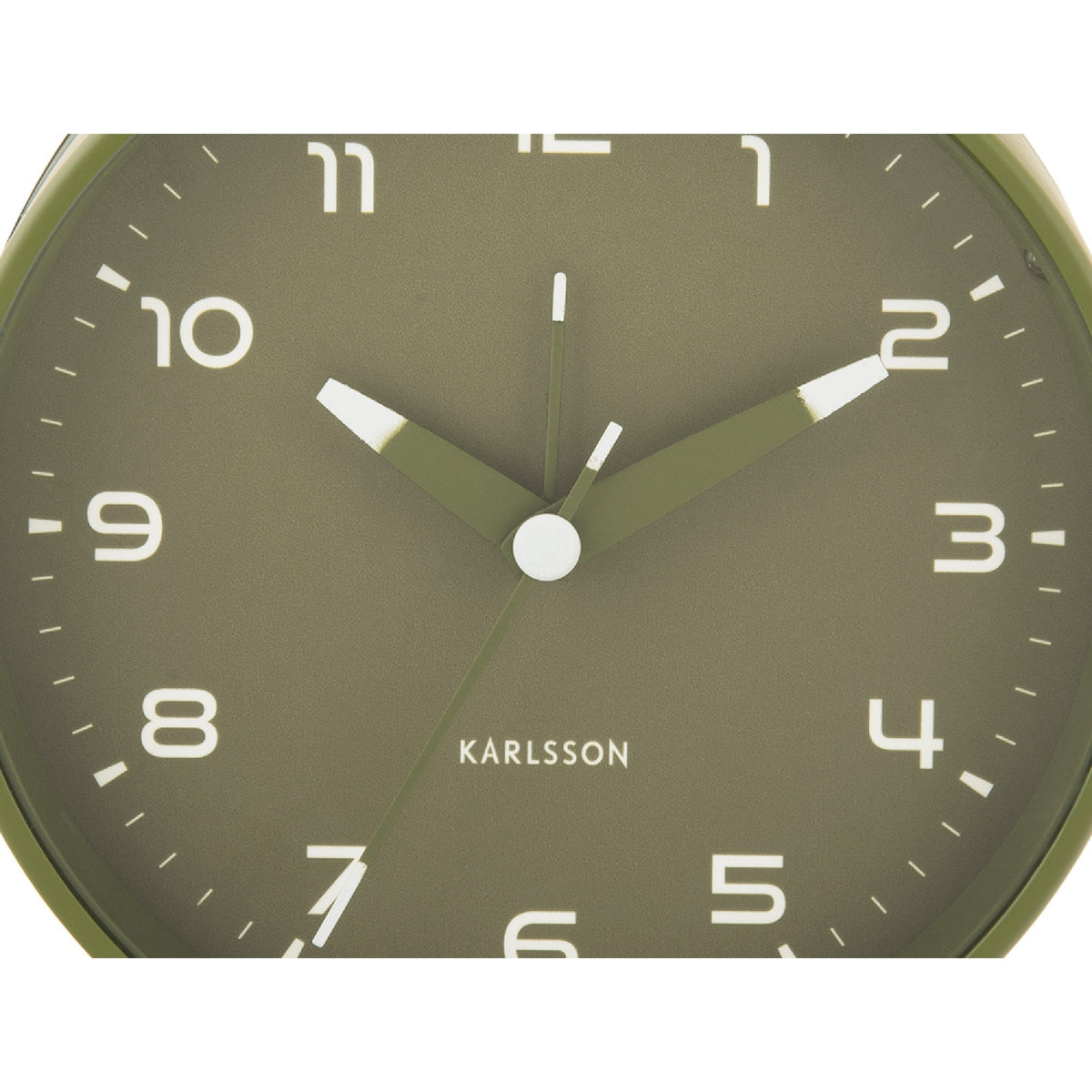 Karlsson Orgullo Alarm Clock - Army Green