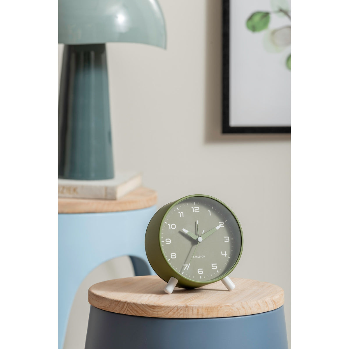 Karlsson Orgullo Alarm Clock - Army Green