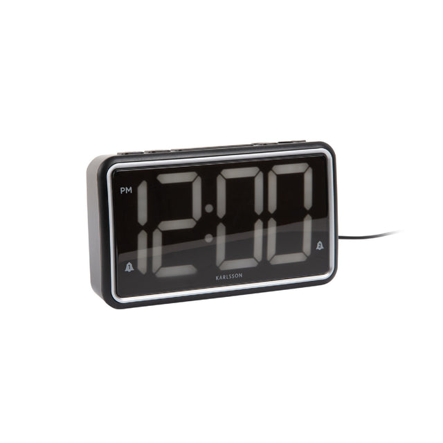 Karlsson New Retro Alarm Clock - Black