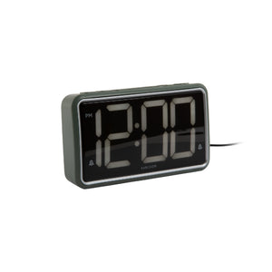Karlsson New Retro Alarm Clock - Jungle Green