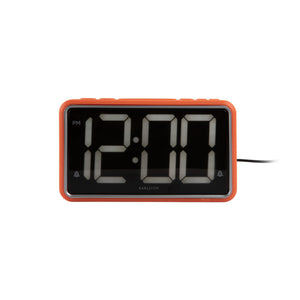 Karlsson New Retro Alarm Clock - Bright Orange