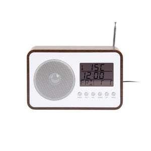 Karlsson FM Radio Alarm Clock - Dark Wood