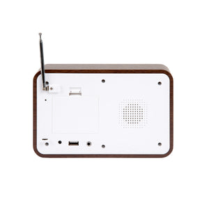 Karlsson FM Radio Alarm Clock - Dark Wood