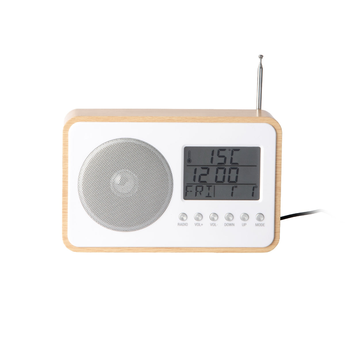 Karlsson FM Radio Alarm Clock - Light Wood