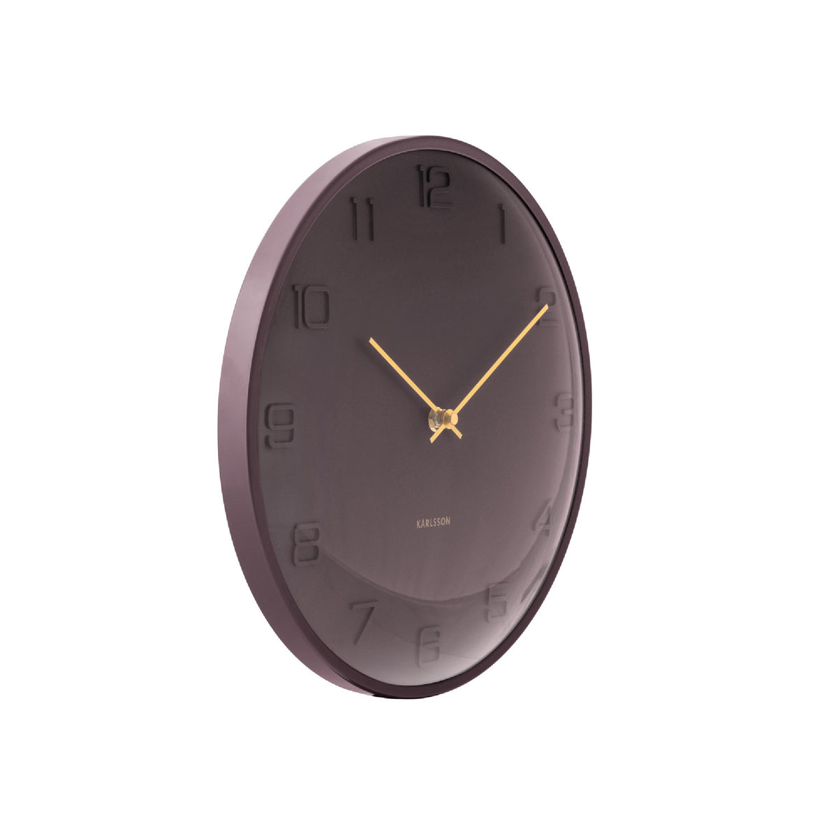 Karlsson Fuerte Dome Wall Clock - Earth Brown