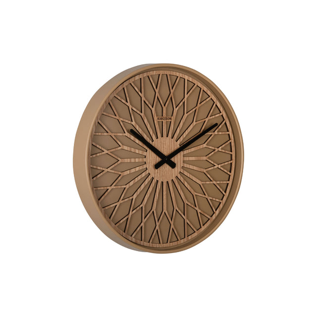 Karlsson Girasol Wall Clock - Mocha Brown