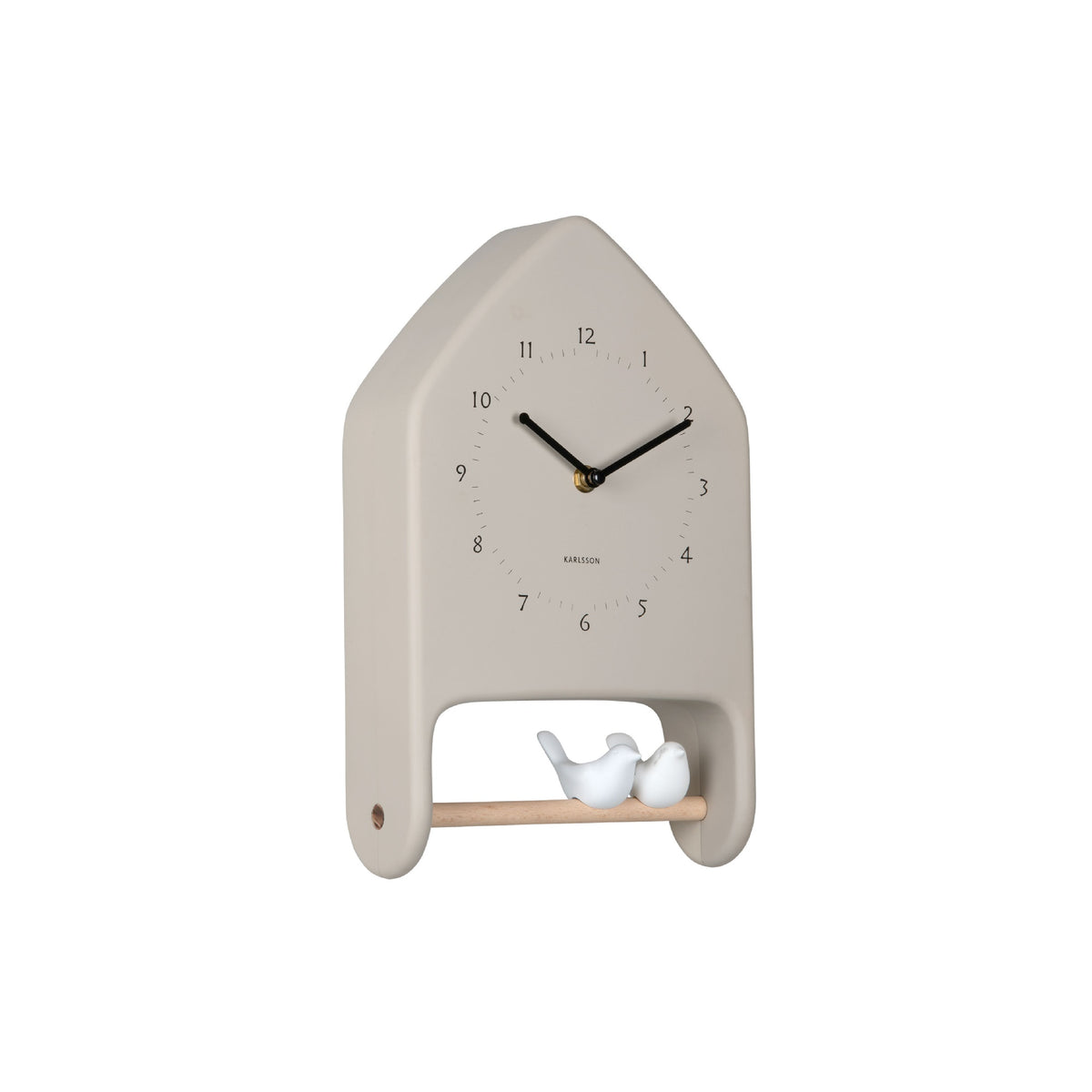 Karlsson Love Birds Wall Clock - Warm Grey