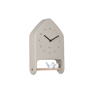 Karlsson Love Birds Wall Clock - Warm Grey