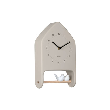 Karlsson Love Birds Wall Clock - Warm Grey - CLOCKS - Beattys of Loughrea
