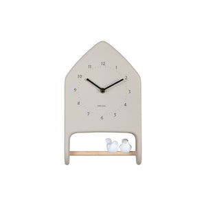 Karlsson Love Birds Wall Clock - Warm Grey