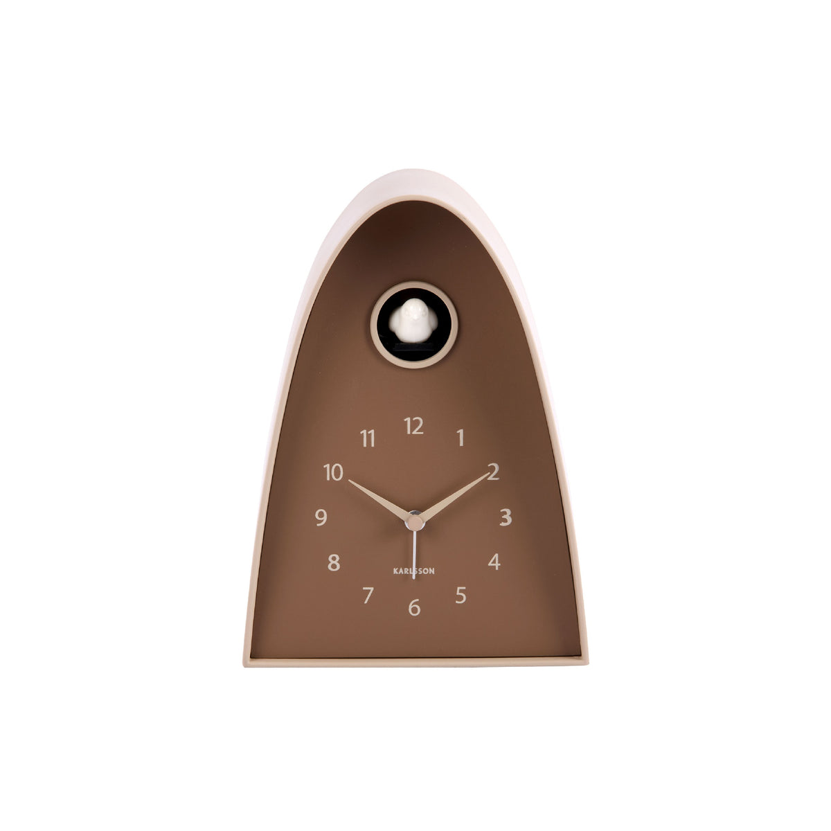 Karlsson Sion Cuckoo Alarm Clock - Mocha Brown