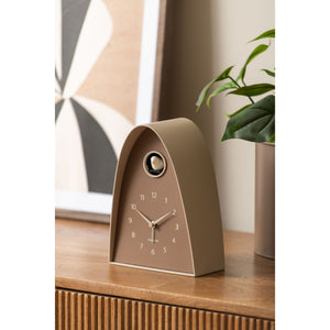 Karlsson Sion Cuckoo Alarm Clock - Mocha Brown
