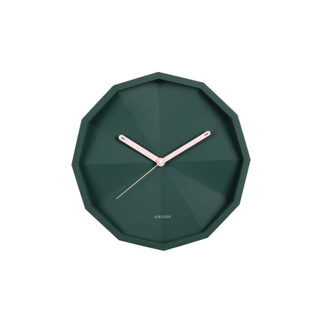 Karlsson Firenze Wall Clock - Green & Soft Pink - CLOCKS - Beattys of Loughrea
