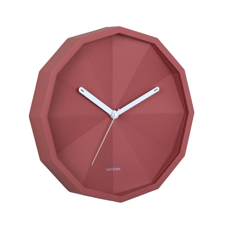Karlsson Firenze Wall Clock - Red & Soft Blue - CLOCKS - Beattys of Loughrea