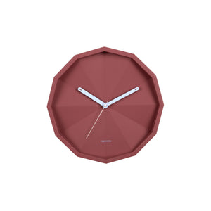 Karlsson Firenze Wall Clock - Red & Soft Blue