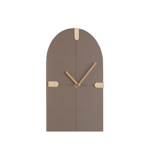 Karlsson Oxford Oval Wall Clock - Mocha Brown